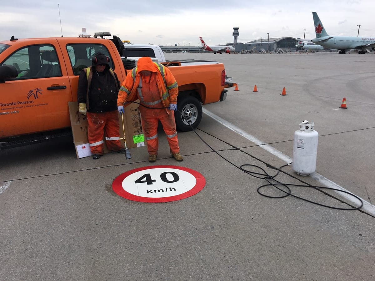 Airports surface systems by HUB — Canadian installation — installation photo 3