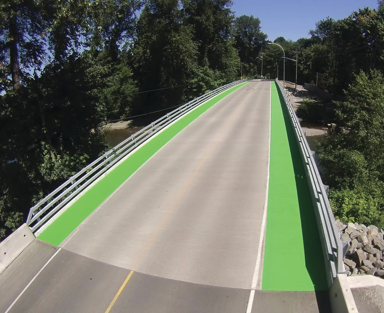 Bike Lanes surface systems by HUB — Canadian installation — installation photo 4