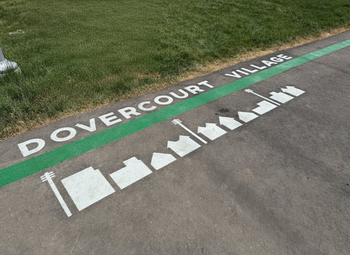 Coloured bike lane specified for protected cycling infrastructure — a multi-use path approach