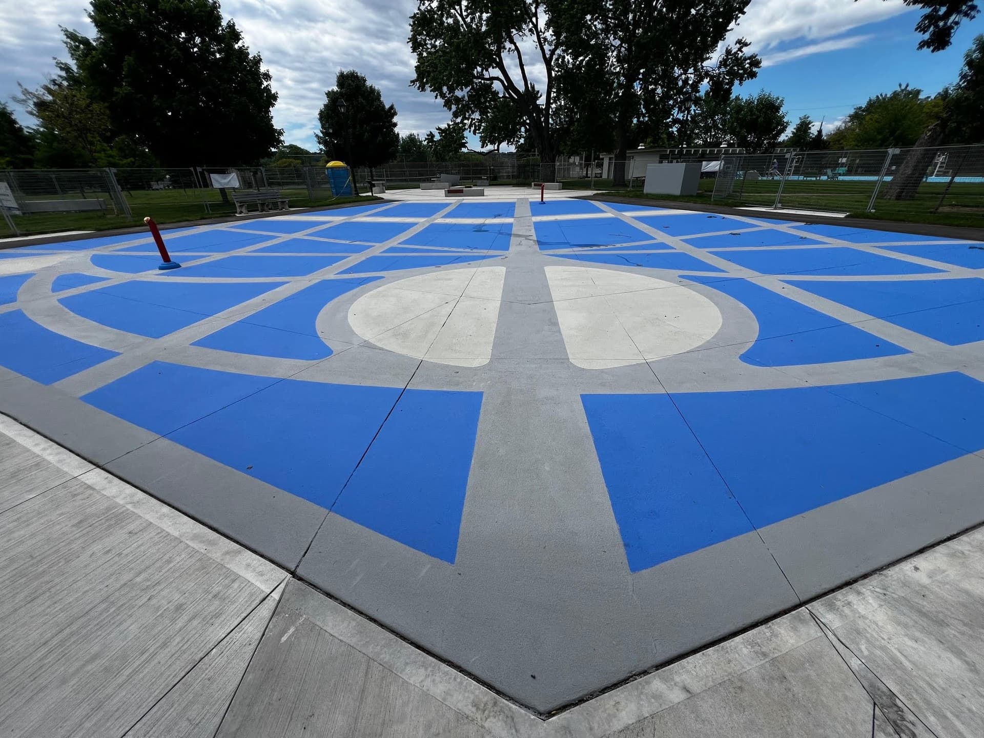 Decorative pathway paving at a municipal park in Canada — installed by HUB Surface Systems