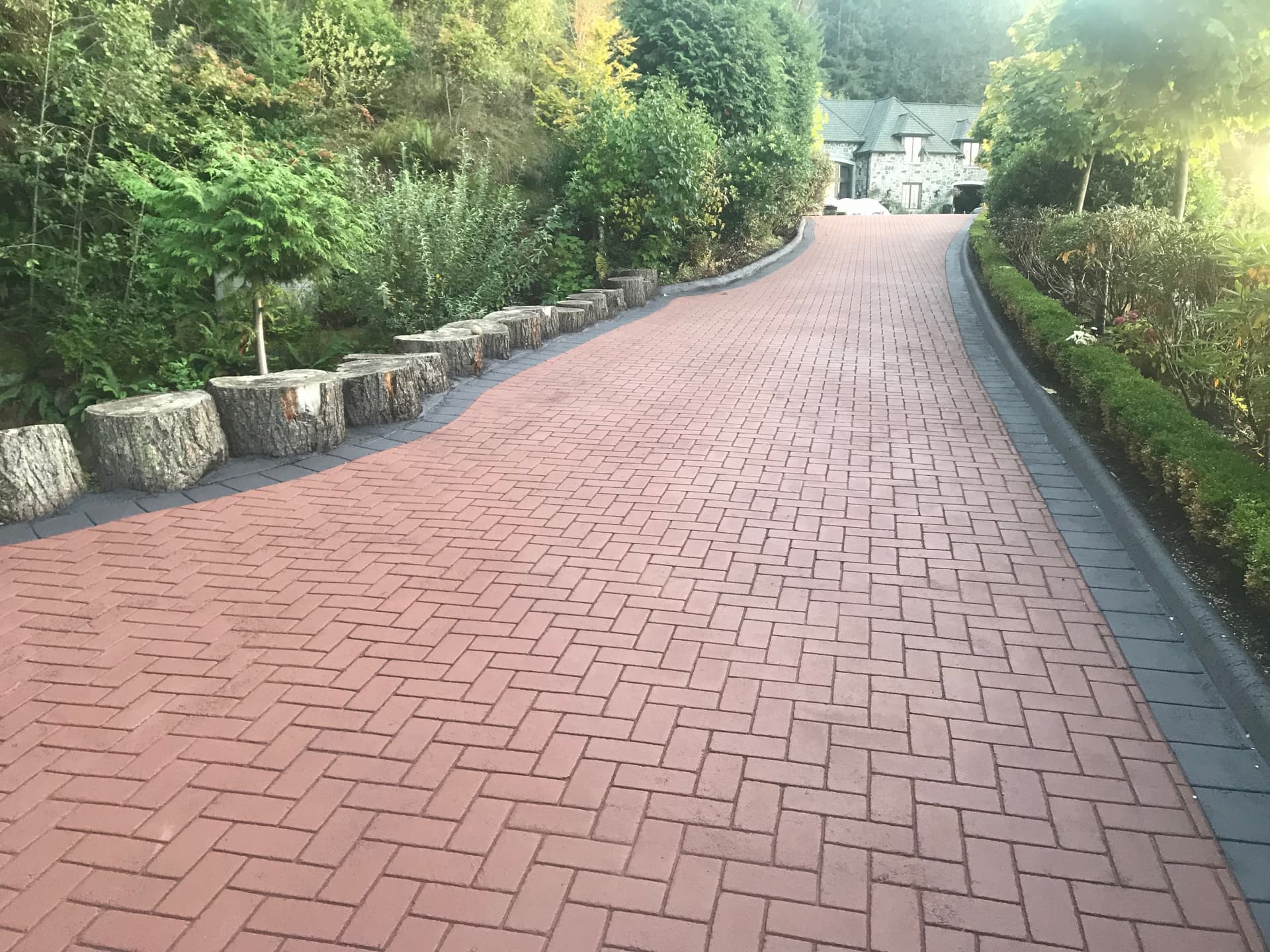 Canadian stamped asphalt driveway project by HUB Surface Systems — a heritage neighbourhood property in Canada