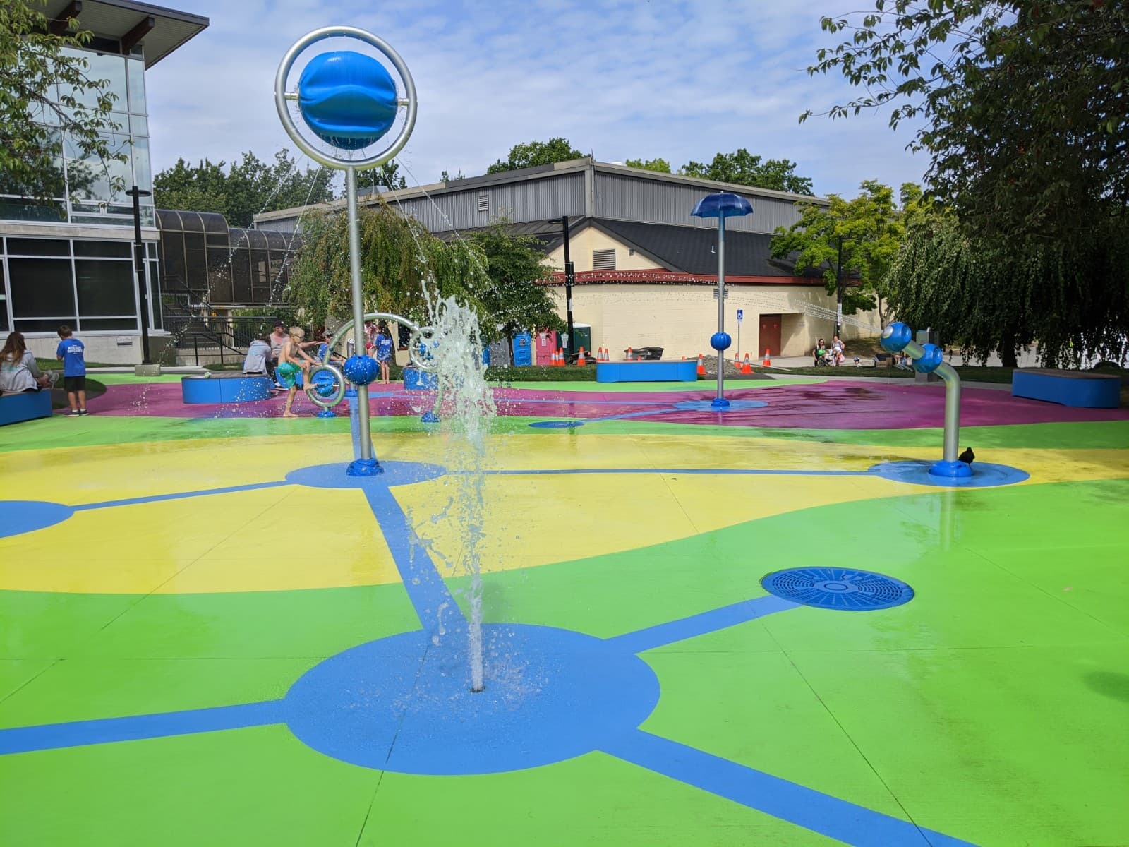 Splash Pads surface systems by HUB — Canadian installation — installation photo 2