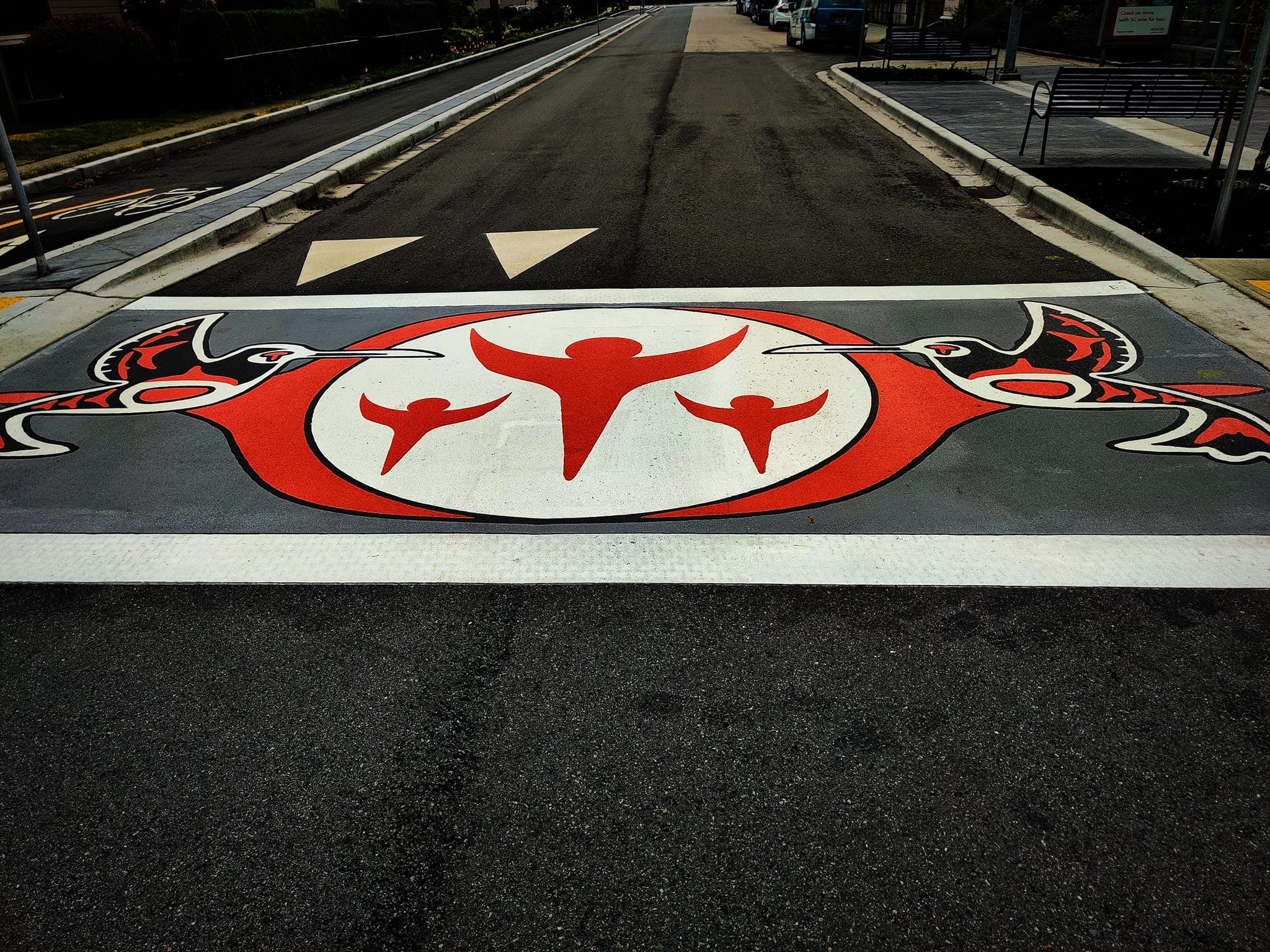 TrafficPatterns decorative pavement by HUB Surface Systems — installation photo 5