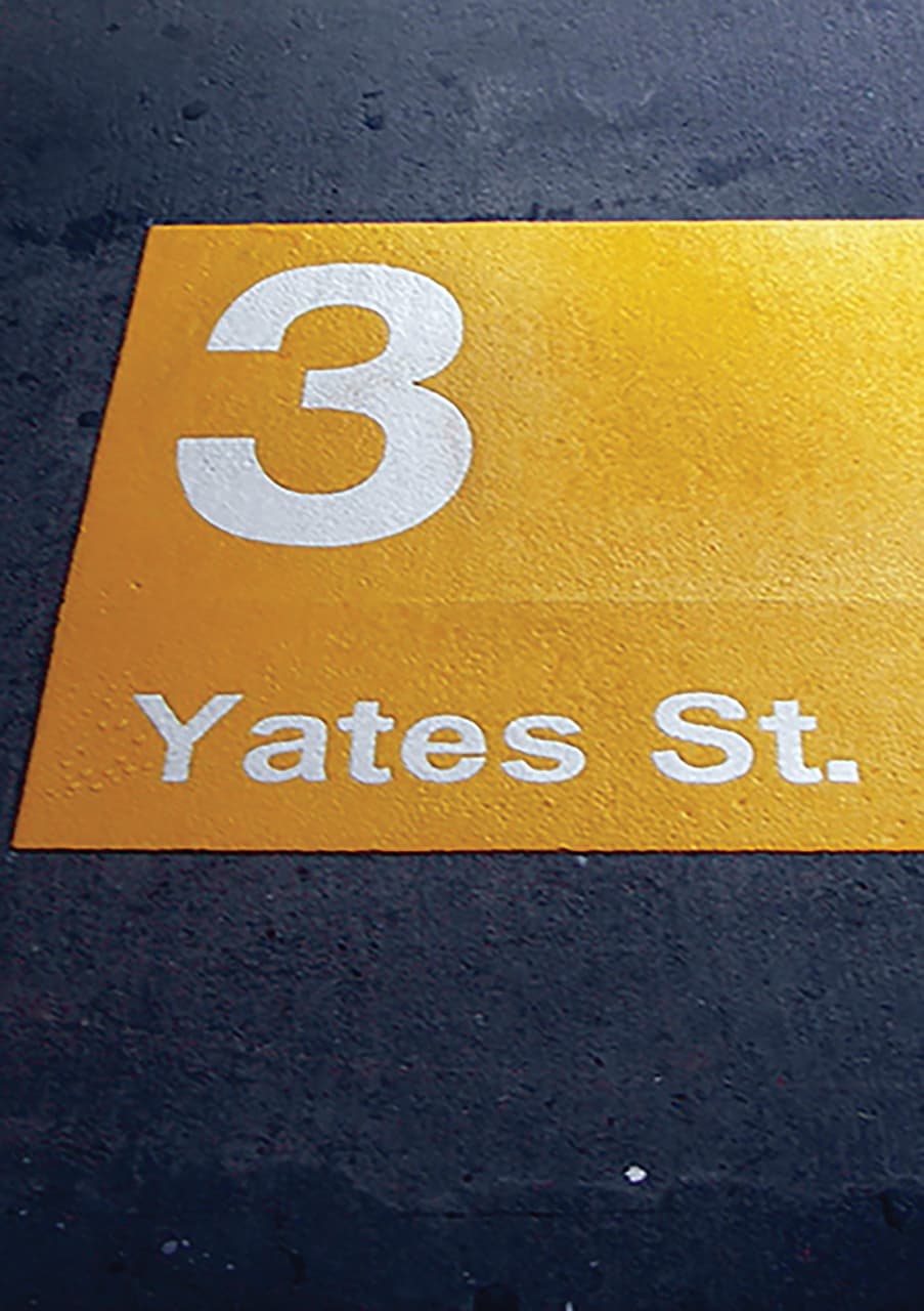 Public art pavement installation — HUB Surface Systems civic mural project 5