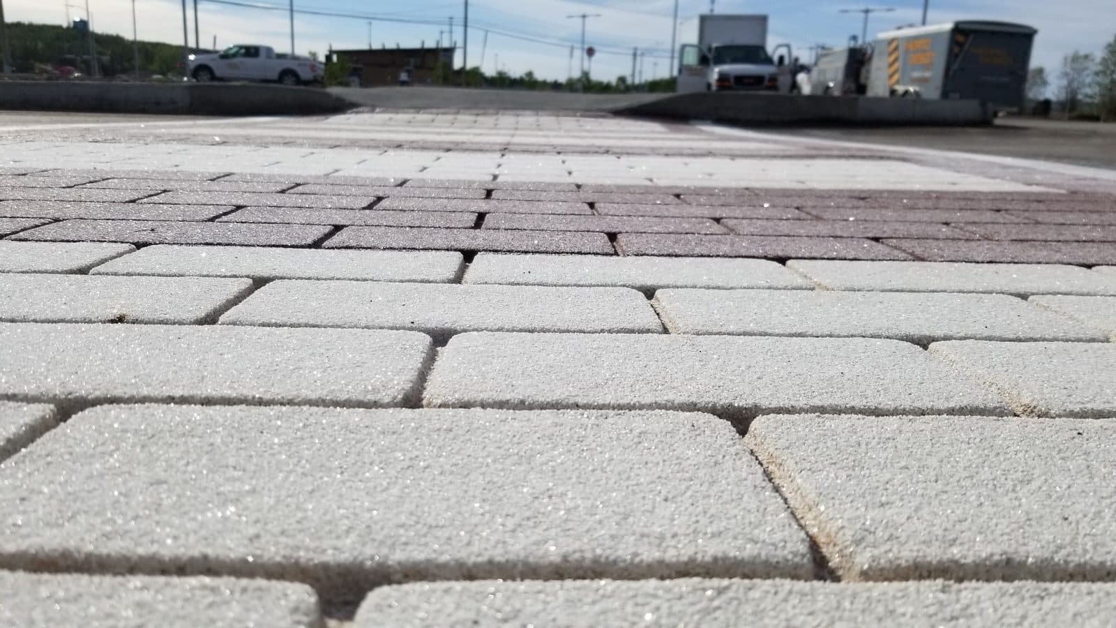 Coloured Crosswalk, Canada, decorative pavement by HUB Surface Systems
