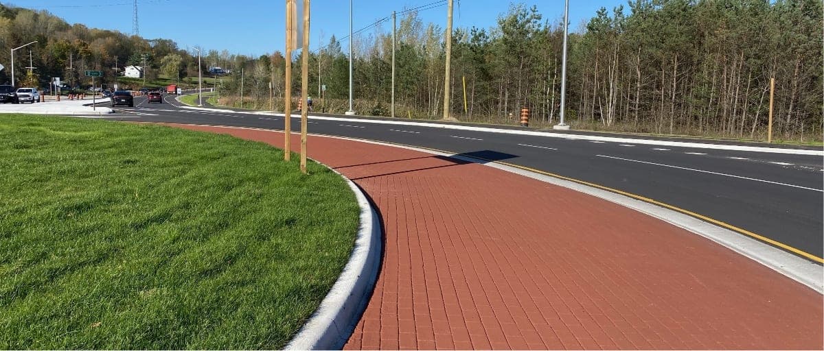 Traffic Calming surface systems by HUB — Canadian installation — installation photo 2