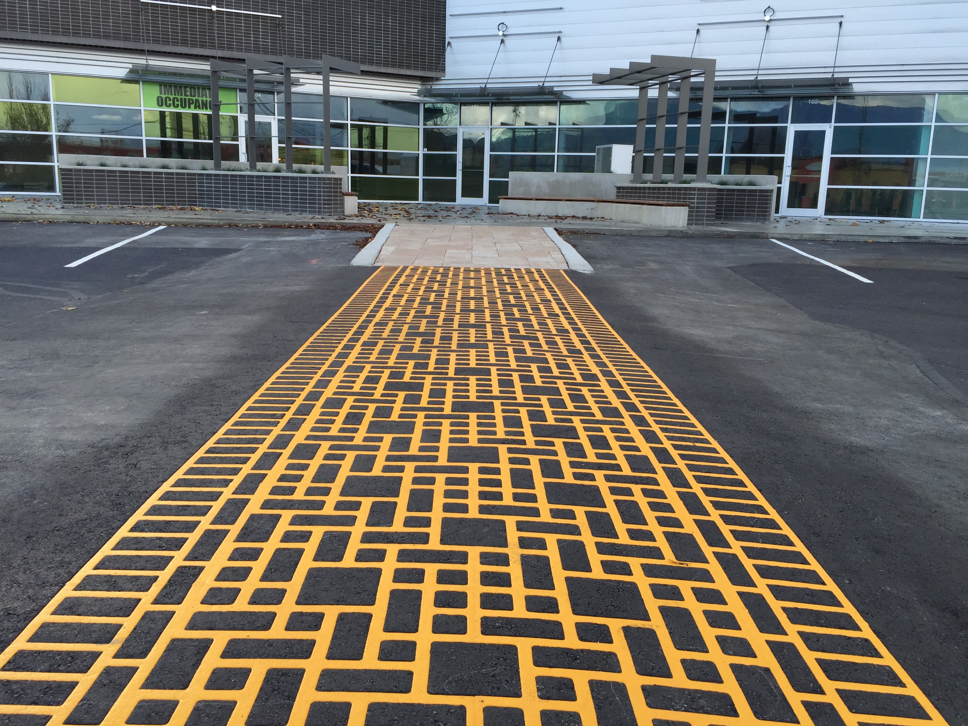 Traffic Calming surface systems by HUB — Canadian installation — installation photo 3