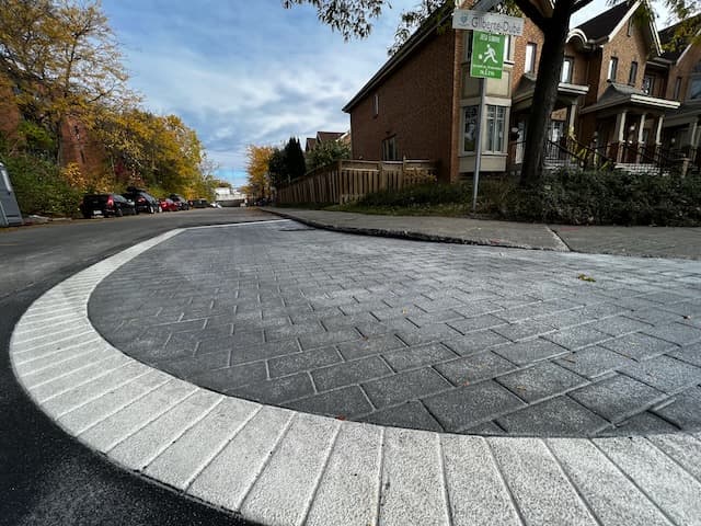 Traffic Calming surface systems by HUB — Canadian installation — installation photo 7