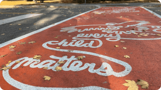 Every Child Matters Decorative Asphalt Crosswalk