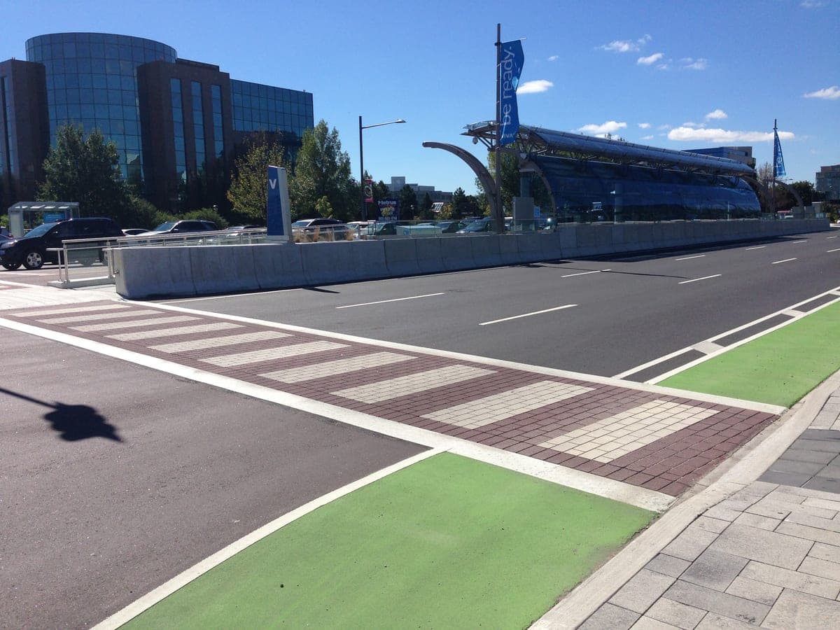 Imprinted Asphalt Crosswalks for York Transit Corridor