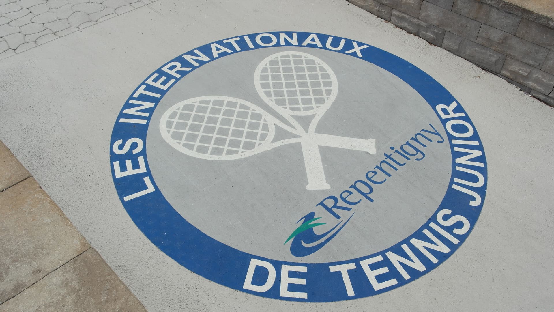 DecoMark decorative pavement graphics in custom preformed thermoplastic graphics — a cultural art crossing, Canada