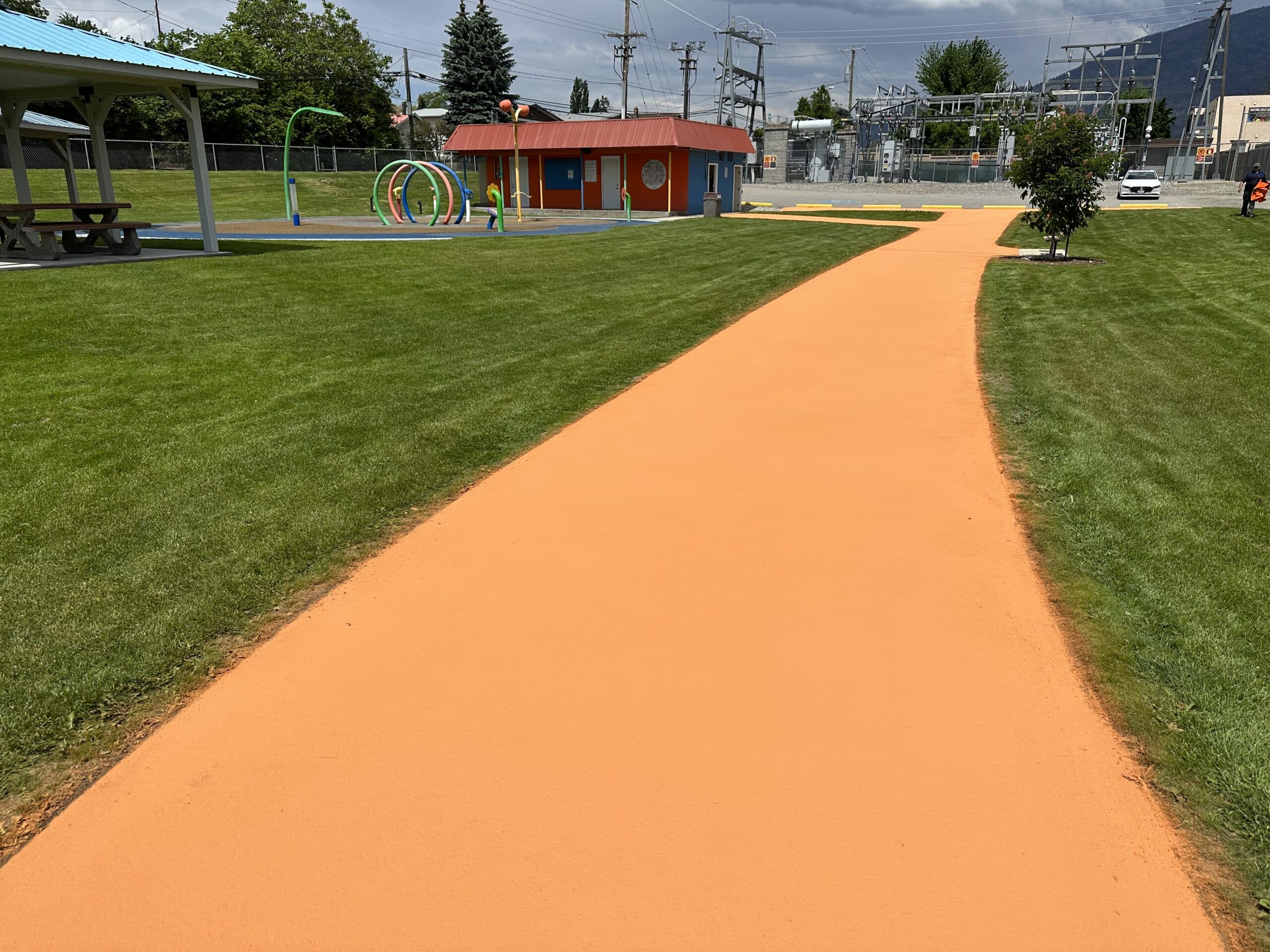 StreetBondSR decorative pavement by HUB Surface Systems — installation photo 5