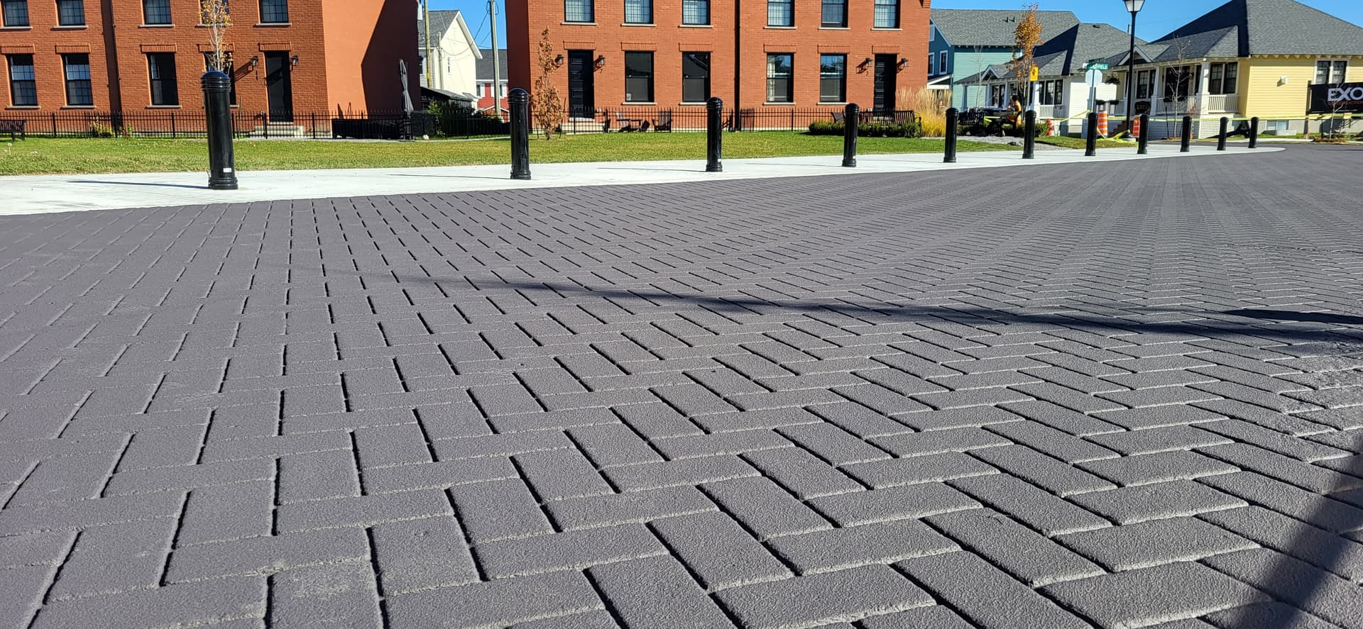 Canadian StreetPrint stamped asphalt project by HUB Surface Systems — a park pathway in Canada