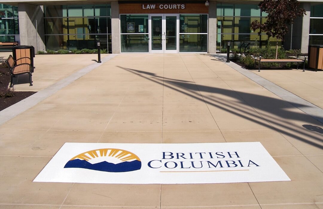 Province of British Colomia horizontal corporate branding application in Salmon Arm BC Canada