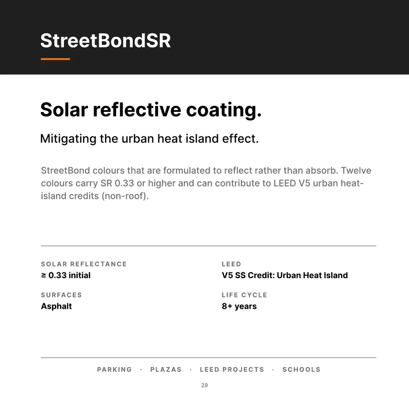StreetBondSR (Product Book, page 29)