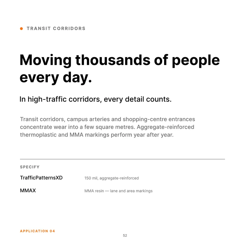 TRANSIT CORRIDORS (Product Book, page 52)
