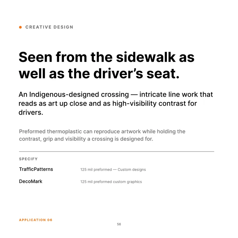 Seen from the sidewalk as (Product Book, page 56)