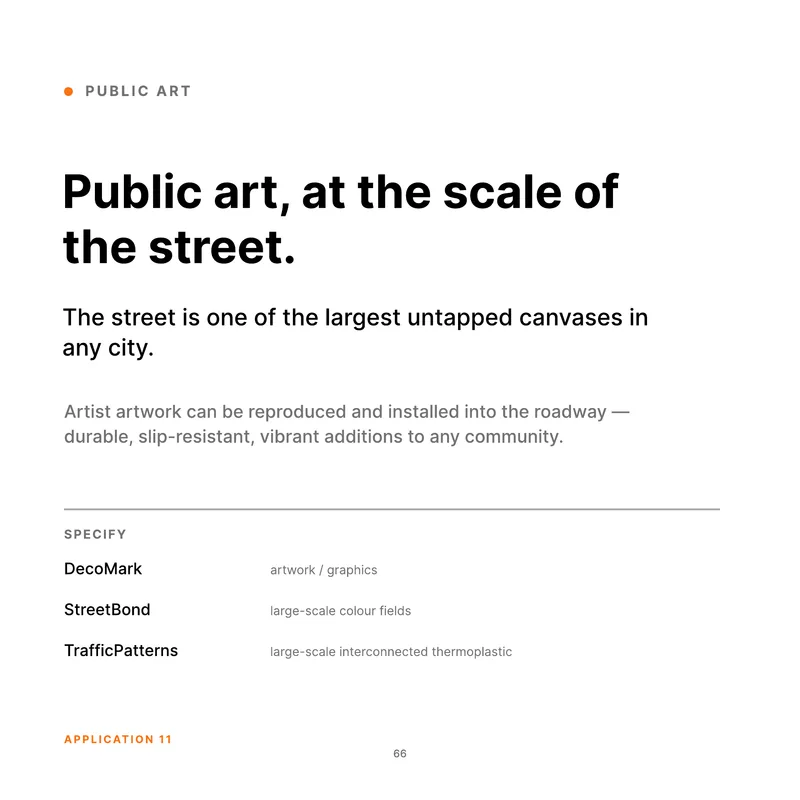 Public art, at the scale of (Product Book, page 66)