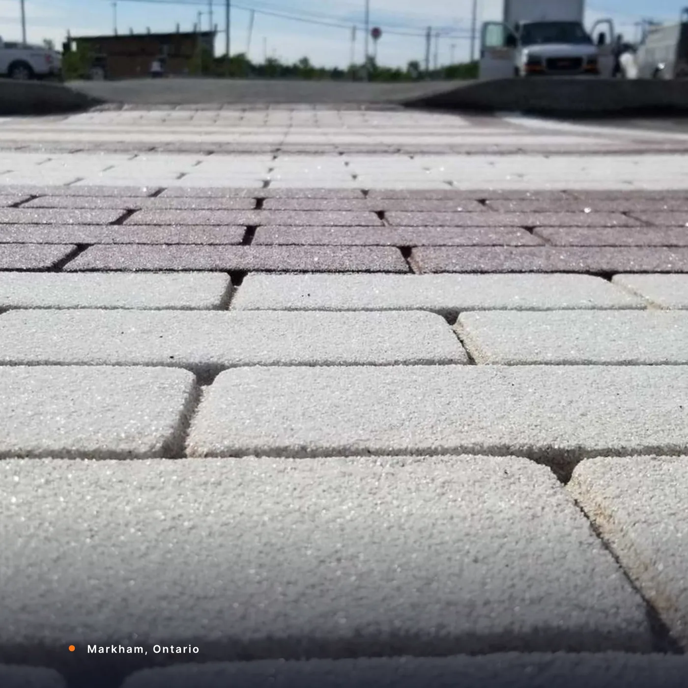 TrafficPatternsXD pavers up close, Markham, Ontario