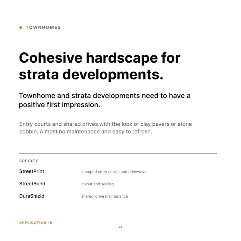 Cohesive hardscape for (Product Book, page 74)