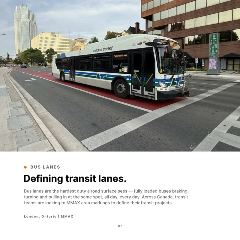 Defining transit lanes. (Product Book, page 87)