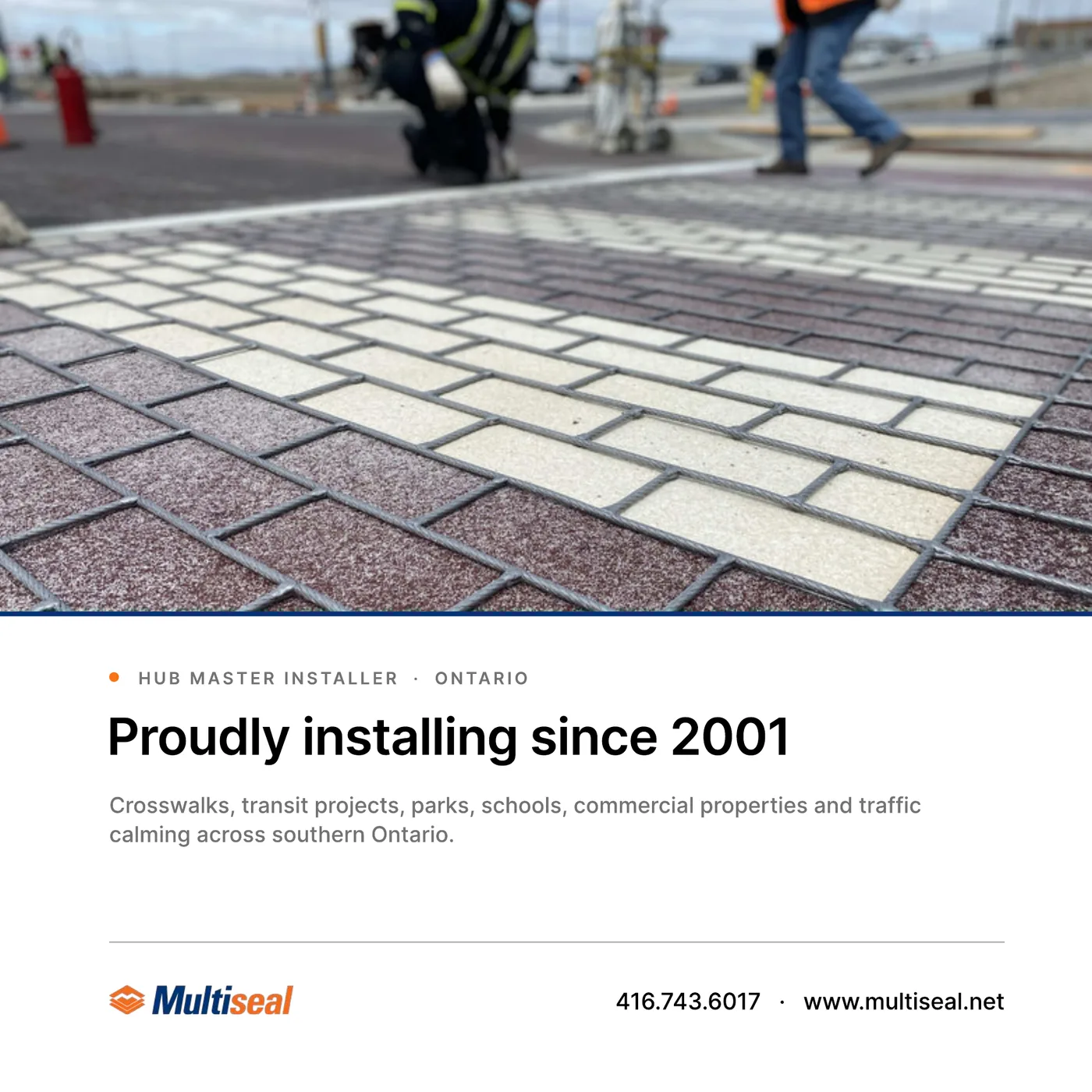 A TrafficPatternsXD paver pattern up close