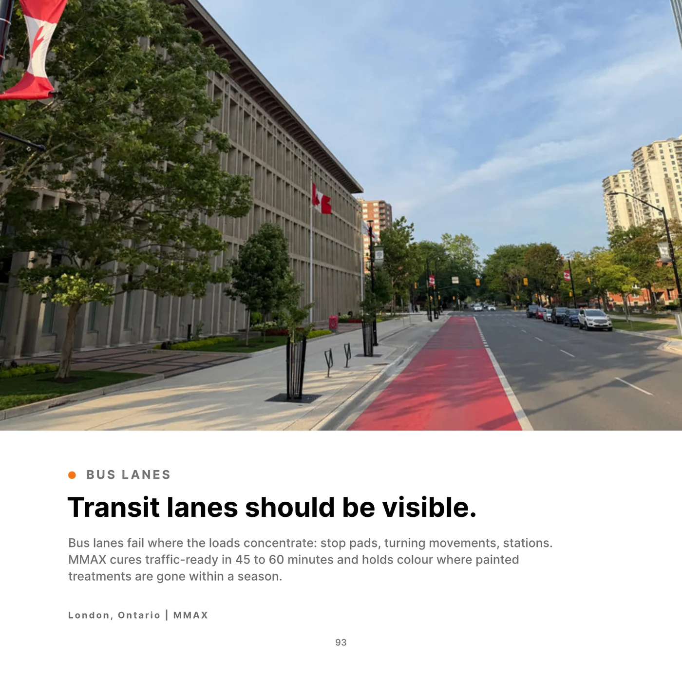 Transit lanes should be visible., MMAX
