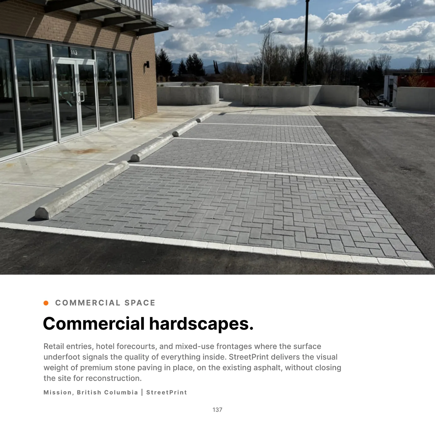 Commercial hardscapes., StreetPrint