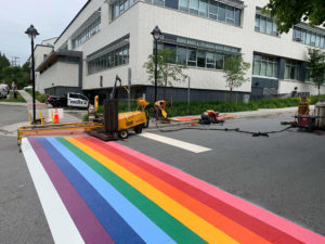 trafficpatternsxd rainbow crosswalk in vancouver bc canada