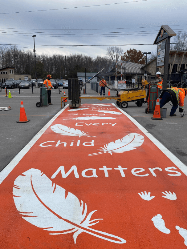decorative crosswalk every child matters