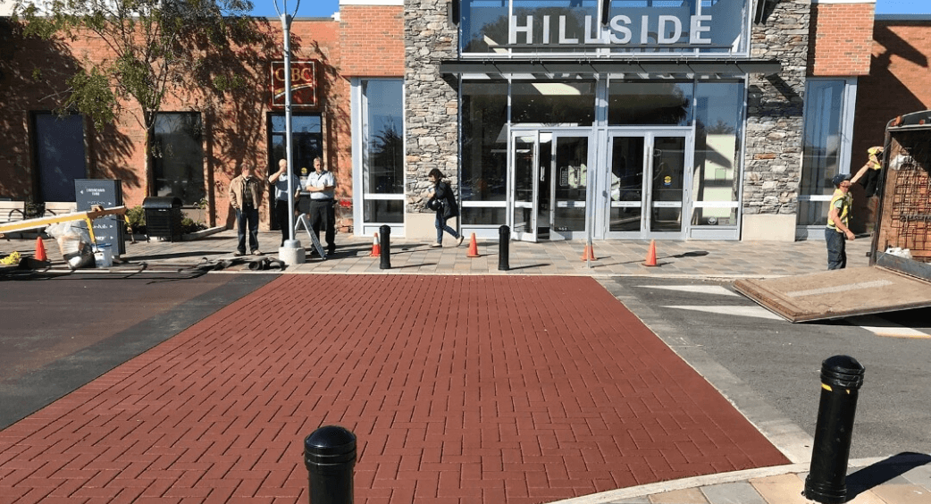 streetprint parking lot decorative asphalt crosswalk