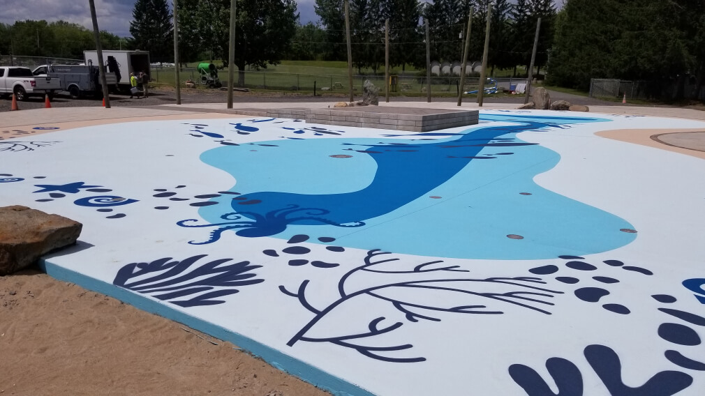 surface solutions for playgrounds and water parks