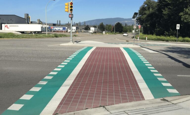 TrafficPatterns-with-PreMark-BikeLane-Kelowna-BC