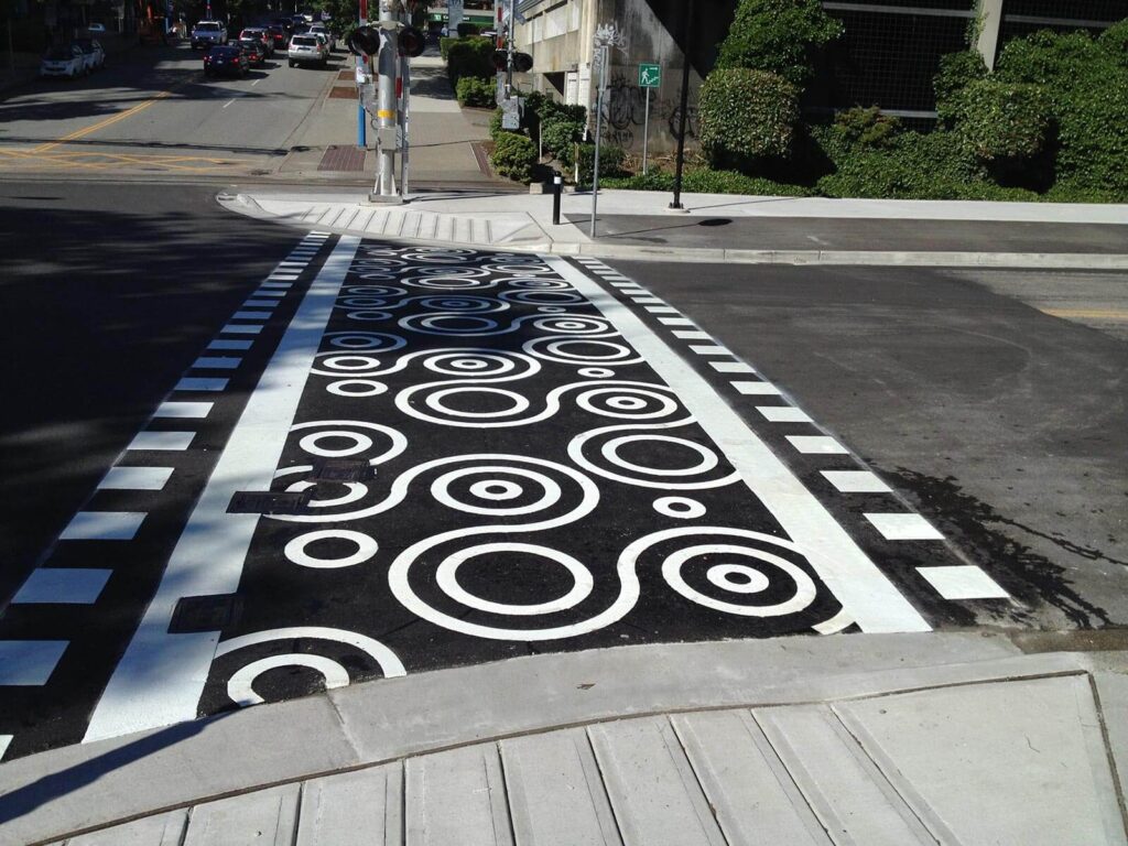 Spirittrail-stamped-asphalt-crosswalk-using-DuraTherm-preformed-thermoplastic-inlay